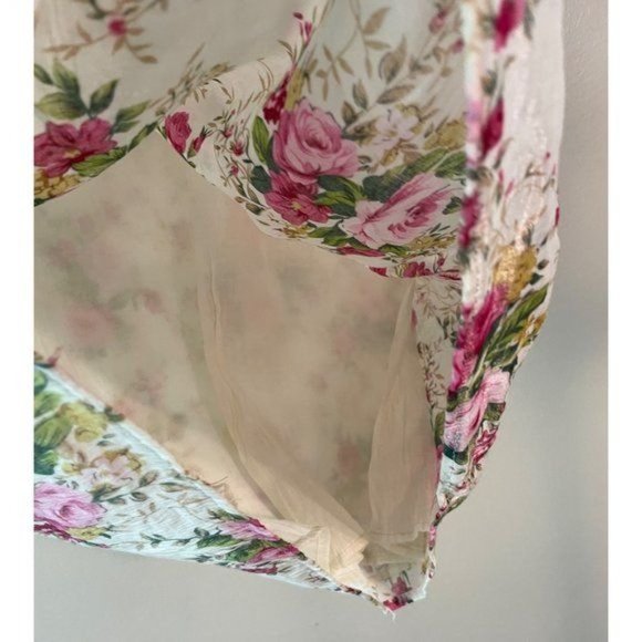 Anthropologie Aratta Silent Journey Floral Lace Trim Girlie Romantic Dress - Picture 6 of 10